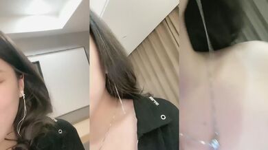 女神回归第三弹！【奶球】再约新男主~穿黑丝被干~真骚~！~边操还边扇耳光辱骂，调教发泄 (3)