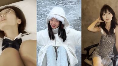 清纯大二学妹 梁依娜 跟男友啪啪视频泄露 床上狂抽插后口交 眼镜JK妹被猛操到高潮 浪叫震天！ _ 51吃瓜网